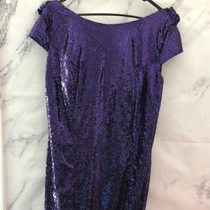 Sequin Purple Gown